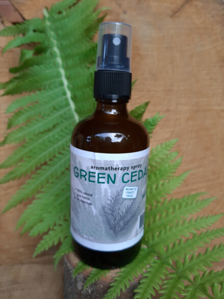Ceder spray / cedar auraspray / green cedar spray trekt goede en positieve energie aan, ook heerlijk als kerst geur