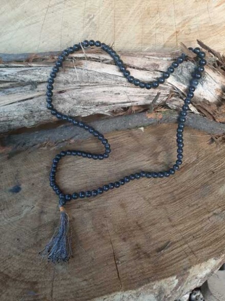 Mala ketting zwarte Agaat, helpt je goed te aarden, vergroot je zelfvertrouwen + GRATIS wierook + affirmaties - Afbeelding 4