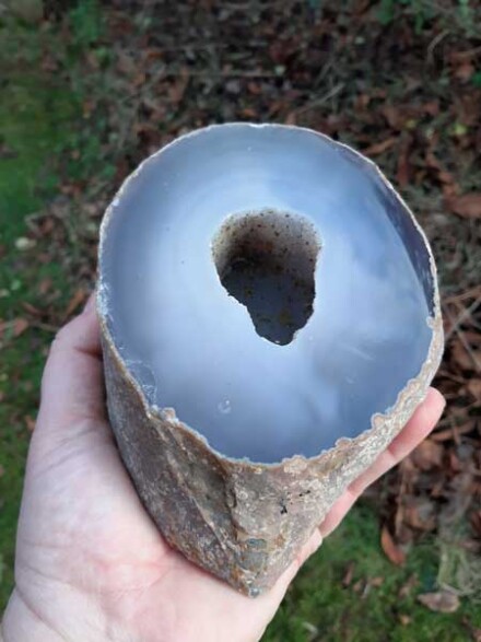 Grote Agaat geode XXL transformeert negatieve energieën, vergroot je spirituele groei, brengt je in evenwicht en balans / LAATSTE