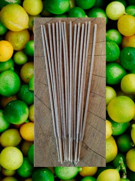 Citronella pure wierook, 100 % puur natuurlijk gezonde wierook verwerkt zónder houtskool, fris heeft een anti-mug werking