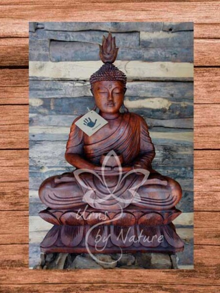 Boeddha Urn hout