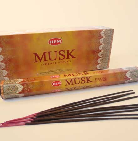 Musk wierook 5 kokers + 1 koker wierook gratis, kruidig met zoet