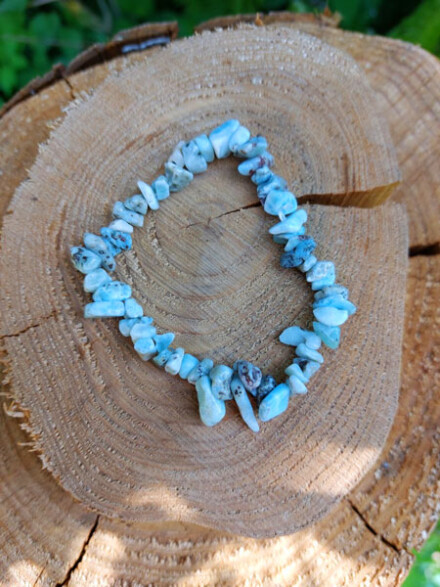 Larimar armband, spirituele steensoort ze opent nieuwe dimensies, verwijdert blokkades en beperkingen