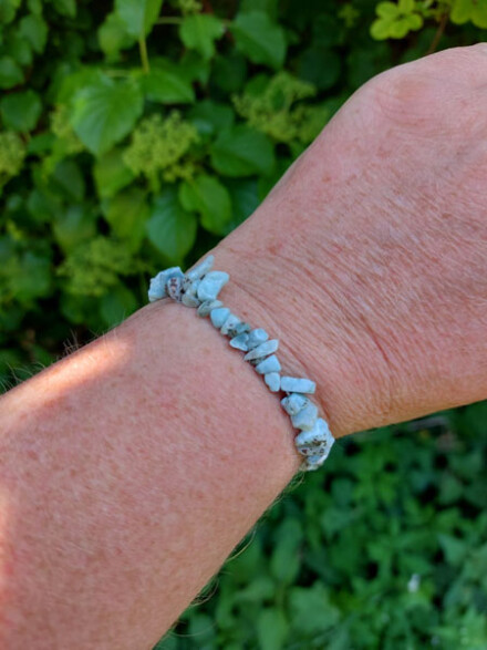 Larimar armband, spirituele steensoort ze opent nieuwe dimensies, verwijdert blokkades en beperkingen - Afbeelding 2