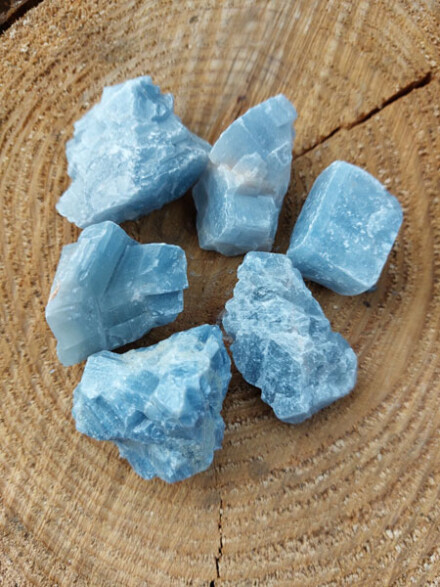 Waterstenen / knuffel stenen uit calciet + rozenkwarts trekken geluk aan, verbeteren je stemming, vergroten je zelfliefde in zakje met kaartje - Afbeelding 12