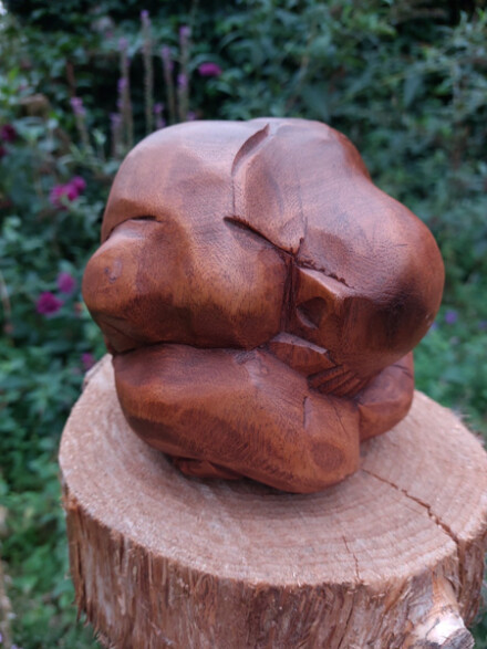 Orang Malu mini urn, een speciaal gedenkbeeld om een beetje crematie as in te kunnen bewaren - Afbeelding 4