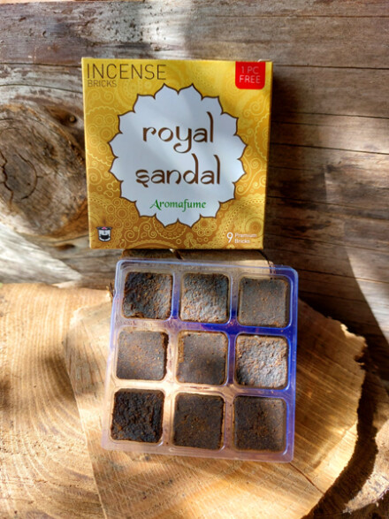 Ayurvedische Sandalwood geurblokje ze zuivert een ruimte en werkt kalmerend, 100 % puur natuurlijk