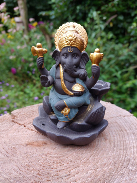 Backflow wierook brander als een Ganesh + 1 backflow wierook kegel nag champa / LAATSTE