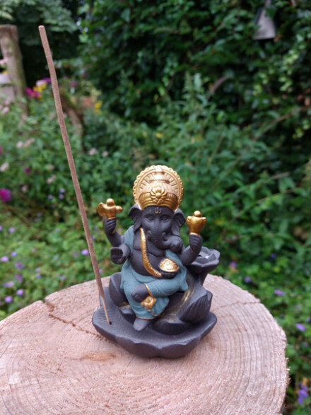 Backflow wierook brander als een Ganesh + 1 backflow wierook kegel nag champa / LAATSTE - Afbeelding 3