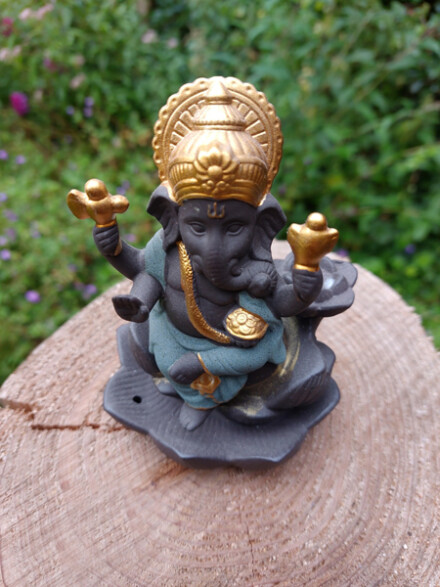 Backflow wierook brander als een Ganesh + 1 backflow wierook kegel nag champa / LAATSTE - Afbeelding 7