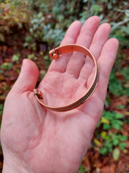 Armband uit magnetisch koper, geeft je kracht, beschermt tegen negativiteit en tegen allerlei stralingen / 5G - Afbeelding 6