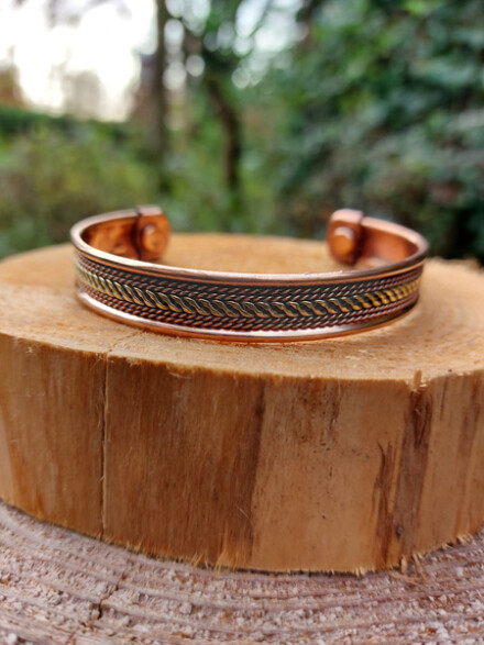 Armband uit magnetisch koper, geeft je kracht, beschermt tegen negativiteit en tegen allerlei stralingen / 5G