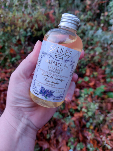 Natuurlijke massage olie 200 ML, natuurlijke basis olie / massage olie met lavendel voor ontspanning - Afbeelding 2