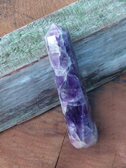 Purper Amethist healing staaf helpt tegen allerlei straling - 5G , ondersteunt je in je (pijn) proces, bij hoofdpijn - Afbeelding 6