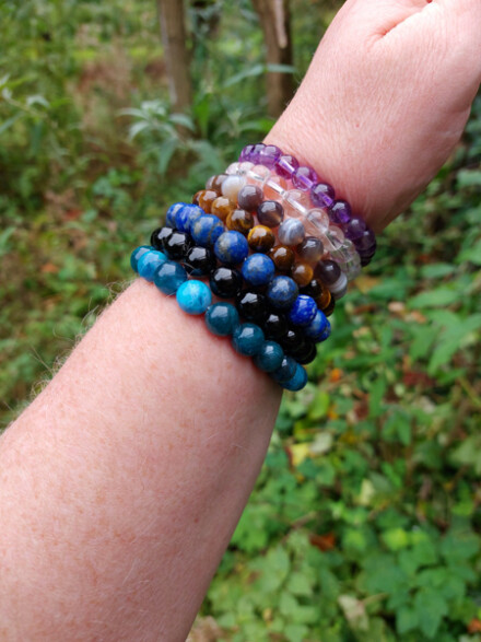 Armband uit Apatiet XXL, ze bevordert je spirituele groei, ondersteunt bij teveel prikkels ( HSP ) - Afbeelding 9