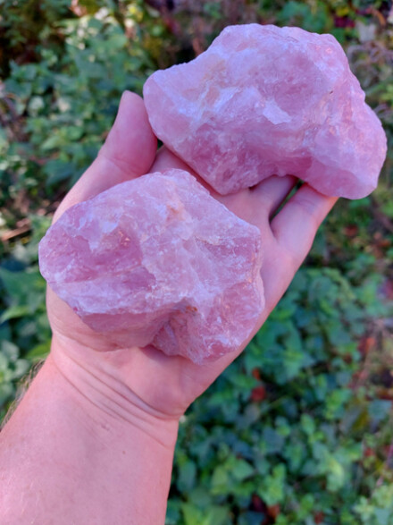 Rozenkwarts brok XXL, met liefdevolle energie, vergroot je eigenwaarde, je zelfliefde, voor gezonder water