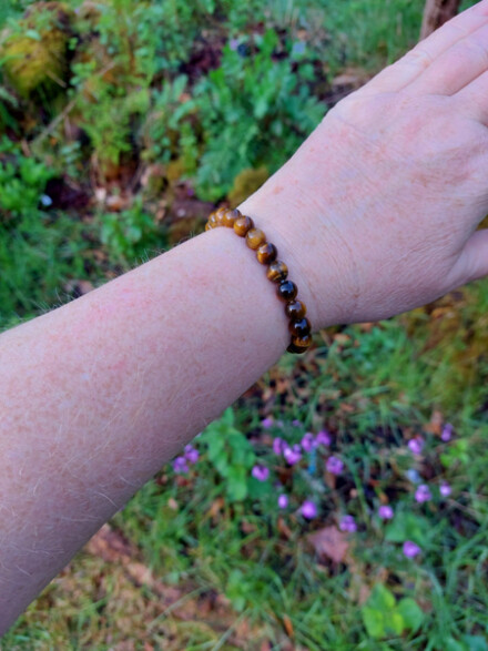 Armband uit tijgeroog xl, vergroot je zelfvertrouwen en jouw innerlijke kracht + organza zakje - Afbeelding 5