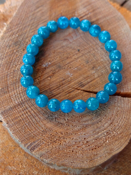 Armband uit Apatiet XL, ze bevordert je spirituele groei, ondersteunt bij teveel prikkels ( HSP ) - Afbeelding 3