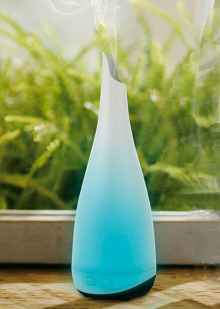 Geur verdamper, aroma diffuser sierlijk en elegant, ze veranderd in zachte kleuren, ultrasonische huisreiniger/ ruimte reiniger + GRATIS olie / LAATSTE