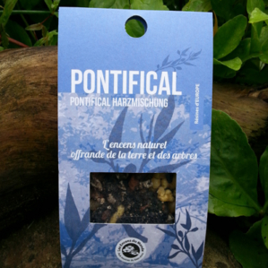 Korrelwierook hars pontifical, mix, beschermt en reinigt een ruimte van vervelende voelende sferen