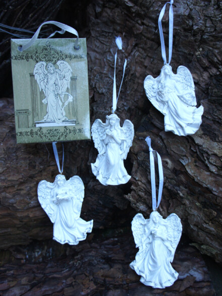 Engeltje in kado tasje om je wat bescherming te bieden, kan ook aan de binnenspiegel van je auto