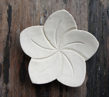 Lotusbloem uit natuursteen L met veel liefde met de hand vervaardigd uit steen, voor binnen of buiten + GRATIS leelawadee kaarsje